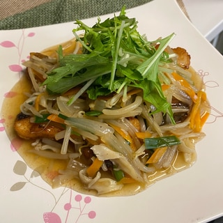 唐揚げ粉で揚げ焼き❣️タラの和風野菜あんかけ